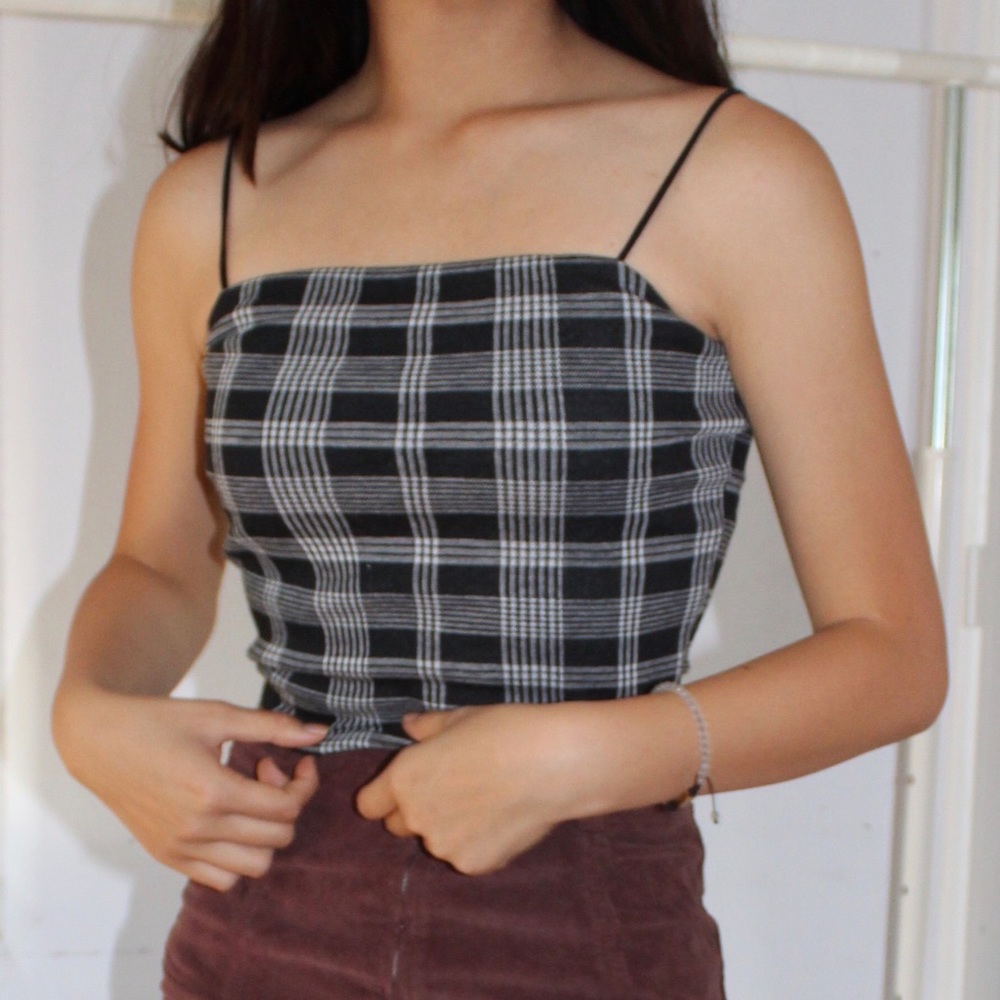 PLAID SQUARE CAMI